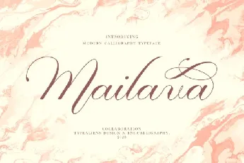 Mailava font