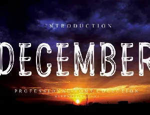 December Display font