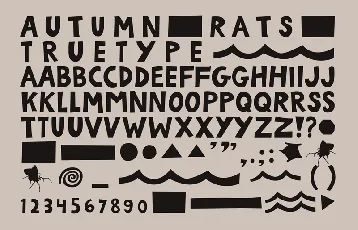 Autumn Rats font