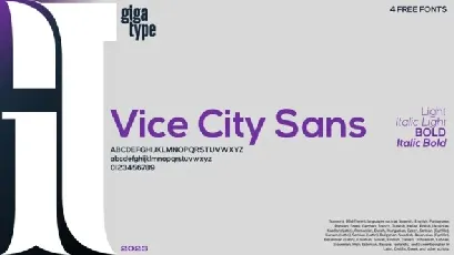 Vice City Sans Family font