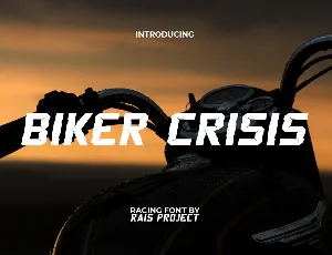 BikerCrisisDemo font