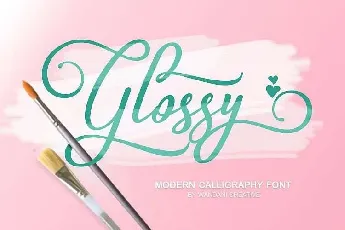 Glossy Script Free font