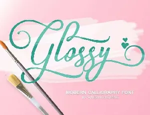 Glossy Script Free font