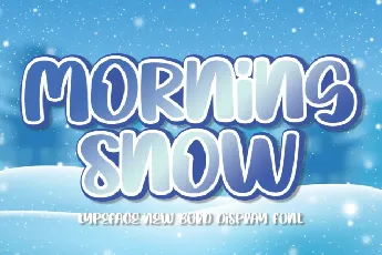 Morning Snow Brush font