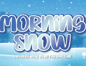 Morning Snow Brush font