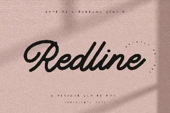 Redline font