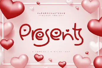 Presents font