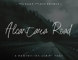 Alcantara Road font