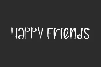 Happy Friends font