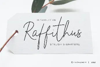 Raffithus font