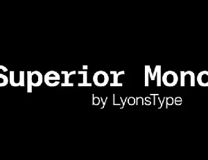 LT Superior Mono Family font
