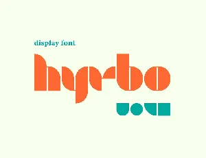 Hyrbo Display font