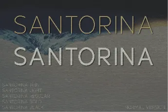 Santorina font