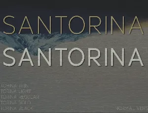 Santorina font