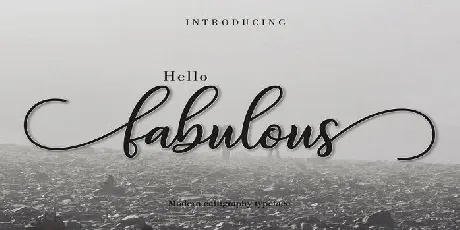 Fabulous font