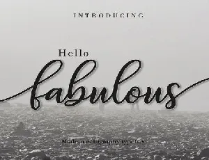 Fabulous font