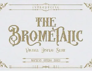 Brometalic font