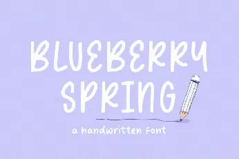 Blueberry Spring font