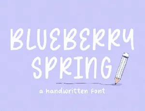 Blueberry Spring font