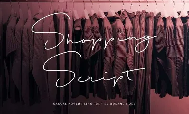 Shopping Script Free font