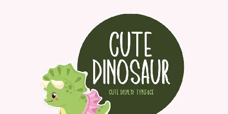 Cute Dinosaur font