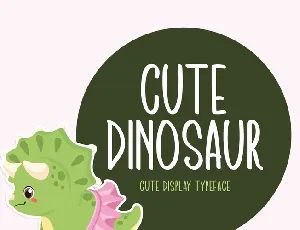 Cute Dinosaur font