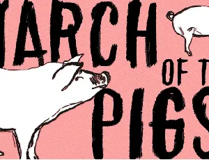 March of the pigs font