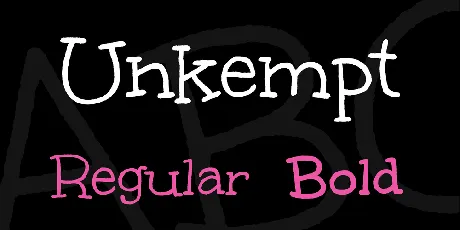 Unkempt font