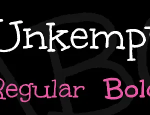 Unkempt font