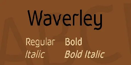 Waverley font