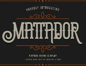 Mattador font