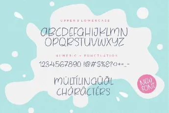 Milky Based font