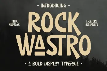 ROCK WASTRO font