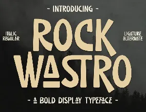 ROCK WASTRO font