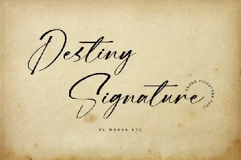 Destiny Signature font