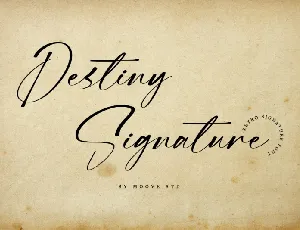 Destiny Signature font