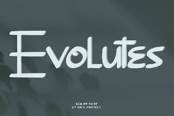 Evolutes Brush font