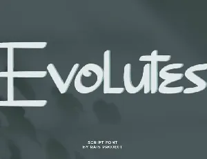 Evolutes Brush font