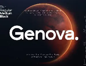 Genova font