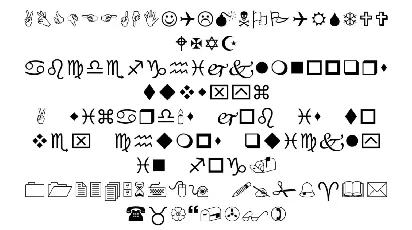 Wingdings font