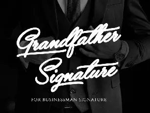 Grandfather Signature font