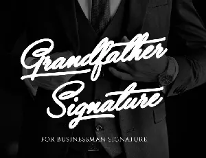 Grandfather Signature font