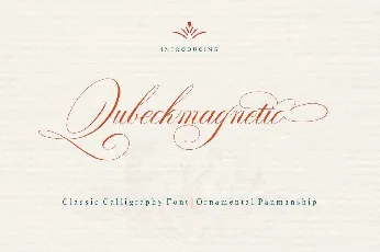 Qubeckmagnetic Script Free font