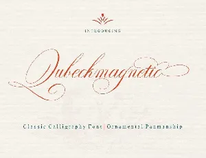 Qubeckmagnetic Script Free font