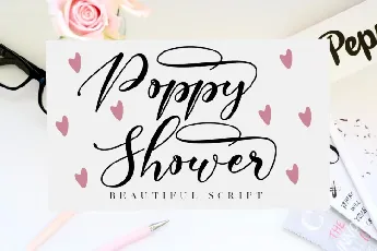 Poppy Shower Calligraphy font