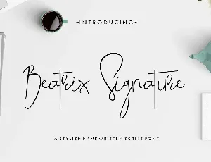 Beatrix Signature DEMO font