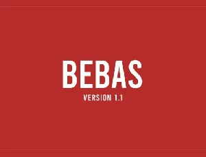 Bebas font