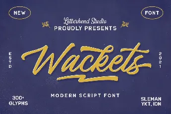 Wackets font