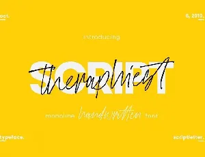 Theraphiest Script font