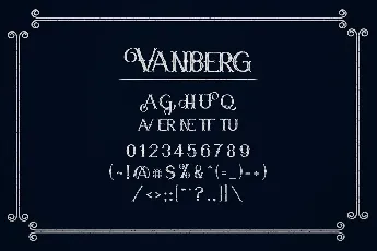 Vanberg font